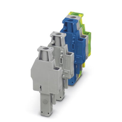 Phoenix Contact Plug-InTerminal Block; UPBV 4/ 1-L BU; 32A; 800V; Screw Connection; Blue